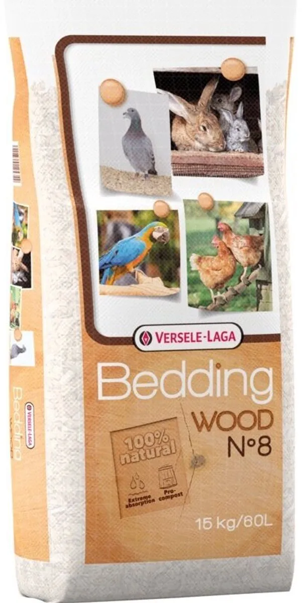 Versele-Laga Wood Bedding Beukenhout No. 8 - 15 kg