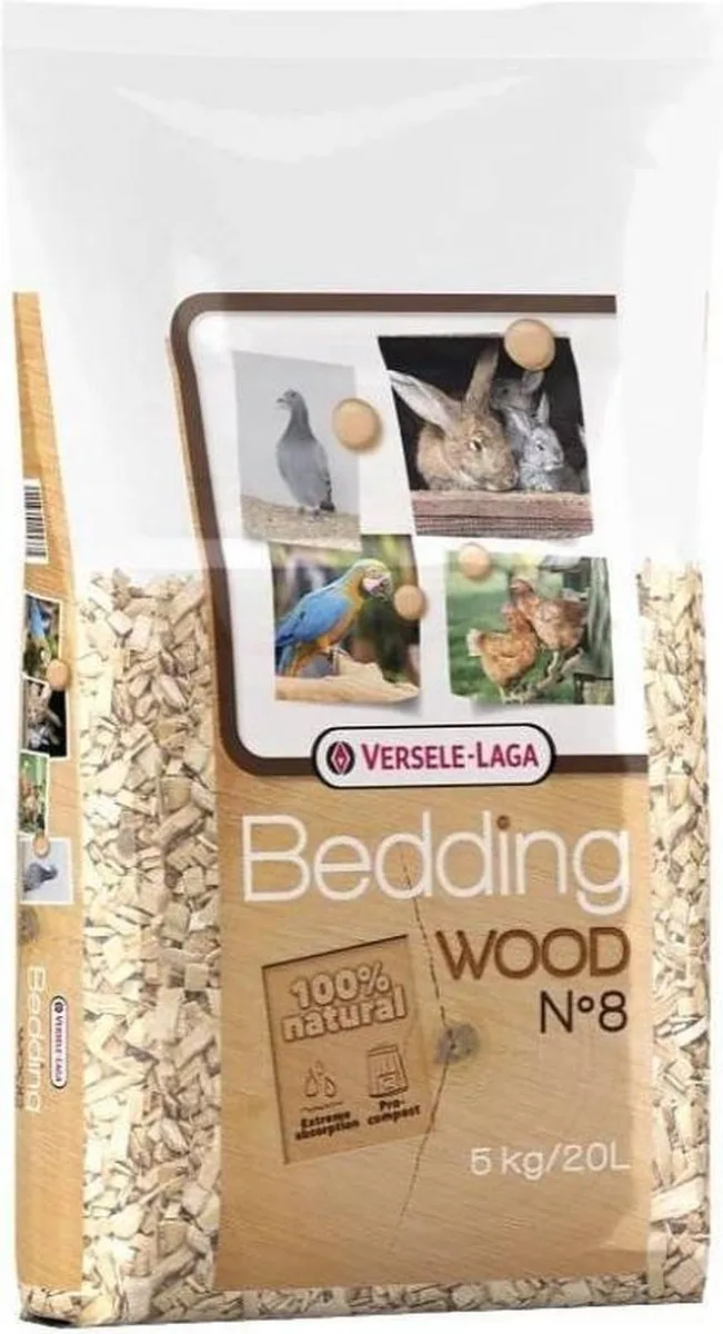 Versele-Laga Wood Bedding Beukenhout No. 8 - 15 kg