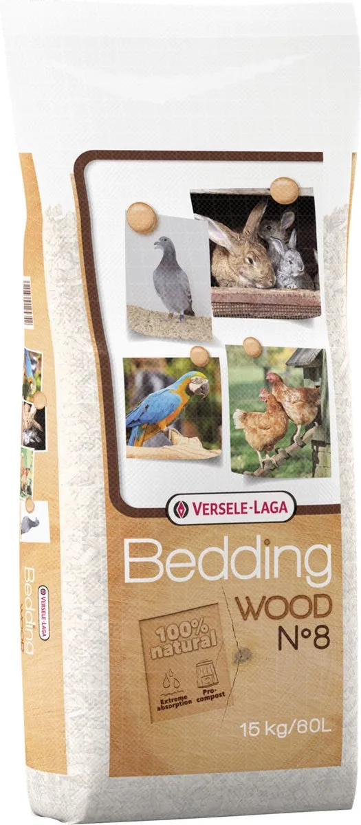 Versele-Laga Wood Bedding Beukenhout No. 8 - 15 kg