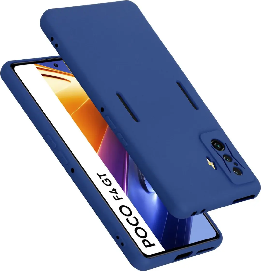 Cadorabo Hoesje geschikt voor Xiaomi Poco F4 GT in LIQUID BLAUW