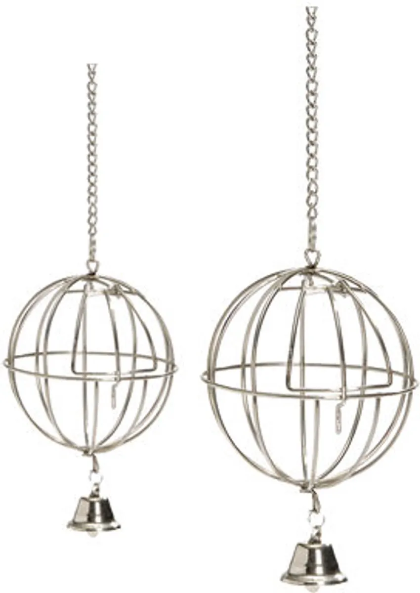 Beeztees Voederbal+Deur Knaagdier Chroom 12cm