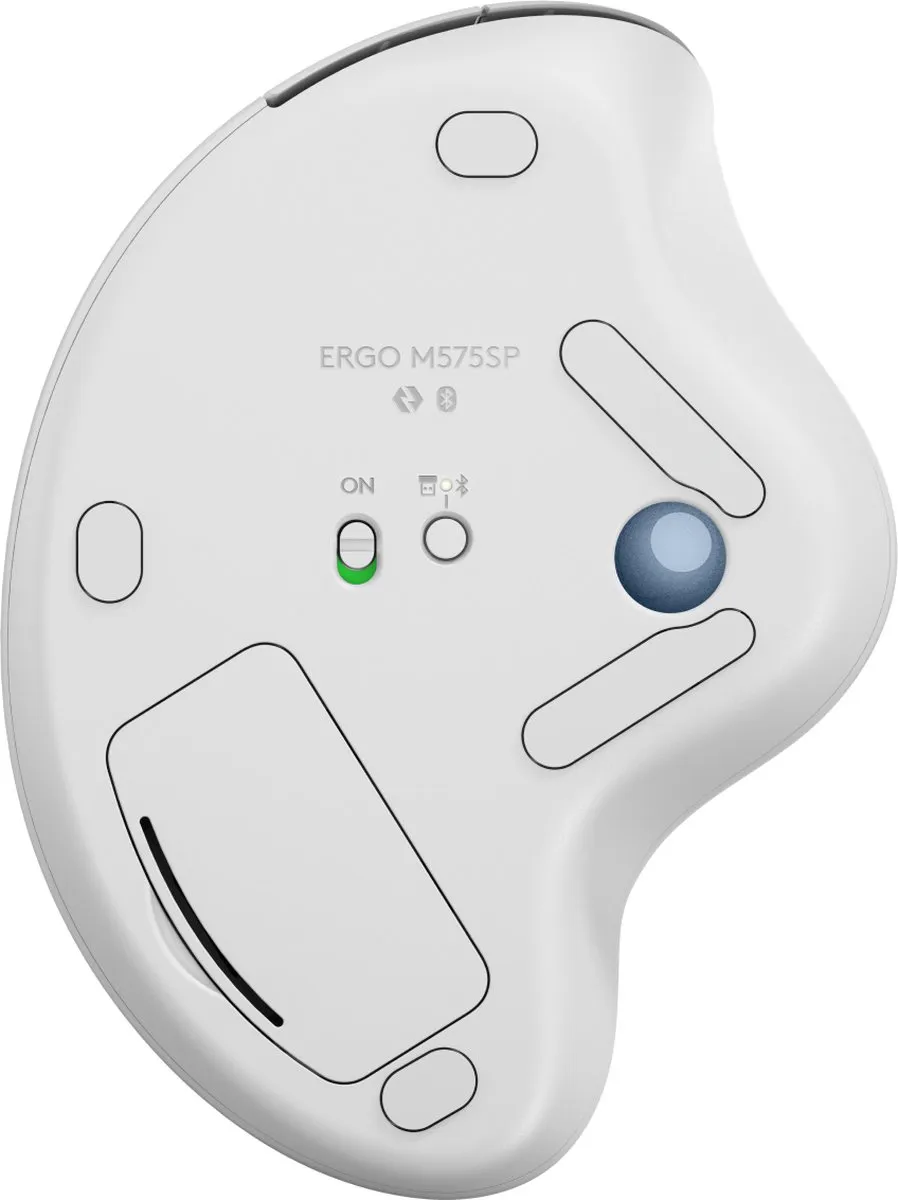 Logitech Ergo M575S Draadloze Muis - Wit - afbeelding 6 van 6