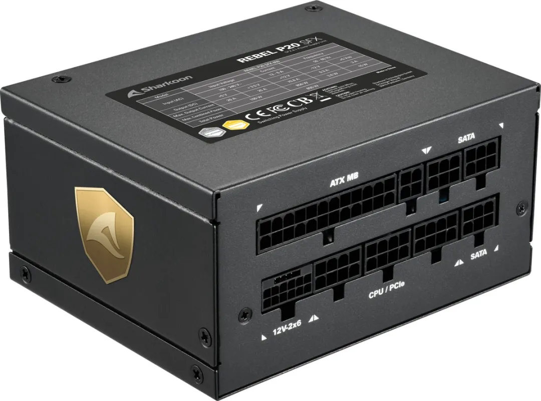 Sharkoon Rebel P20 SFX power supply unit 750 W 24-pin ATX Zwart