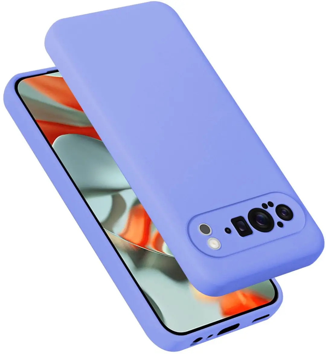Cadorabo Hoesje geschikt voor Google Pixel 9 PRO XL in LIQUID LICHT PAARS