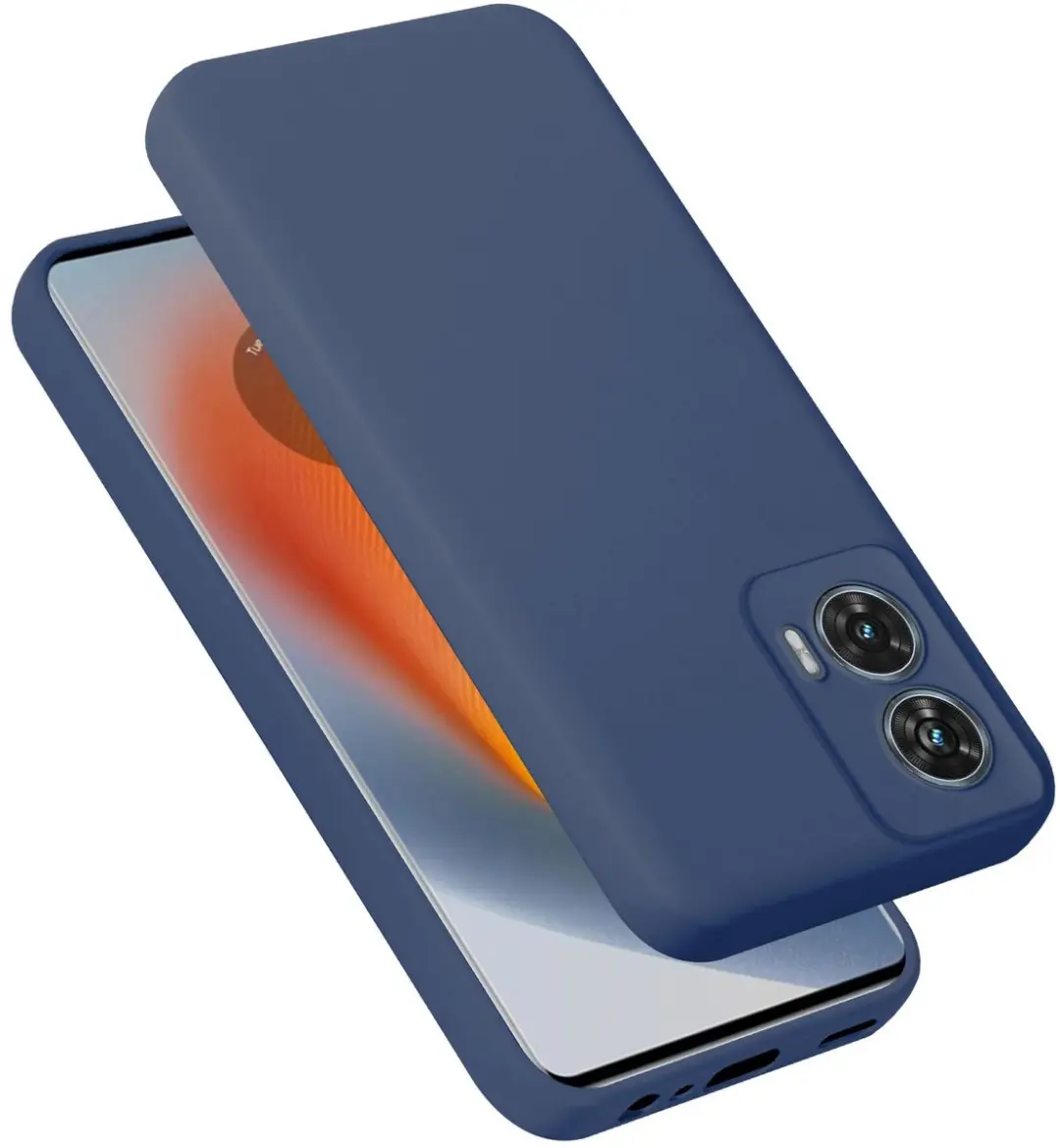 Cadorabo Hoesje geschikt voor Motorola Moto Edge 50 Fusion in LIQUID BLAUW