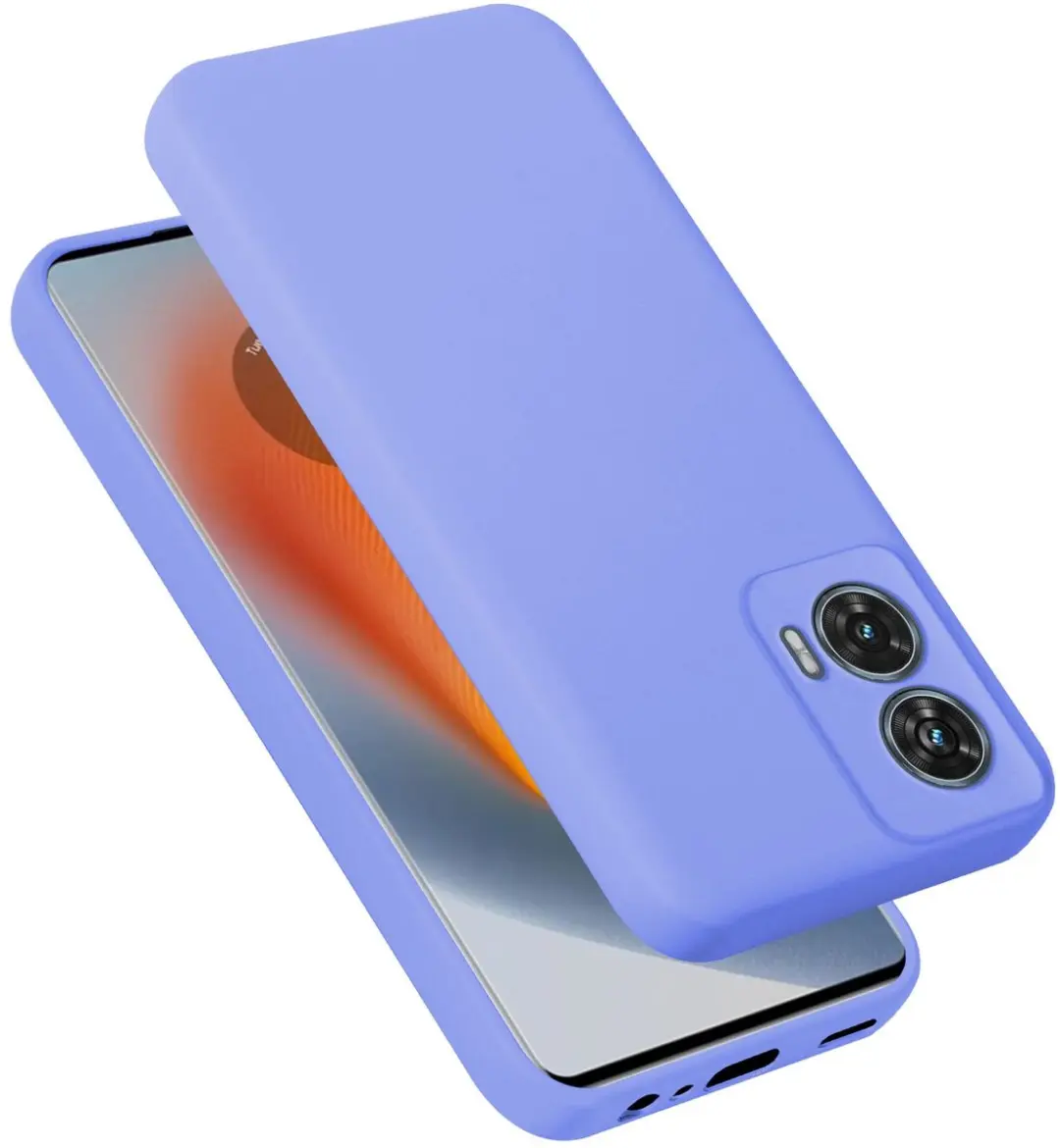Cadorabo Hoesje geschikt voor Motorola Moto Edge 50 Fusion in LIQUID LICHT PAARS