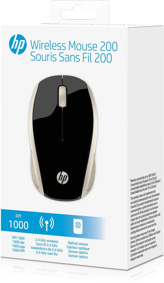HP 200 2HU83AA Draadloze Muis - Goud - afbeelding 6 van 6