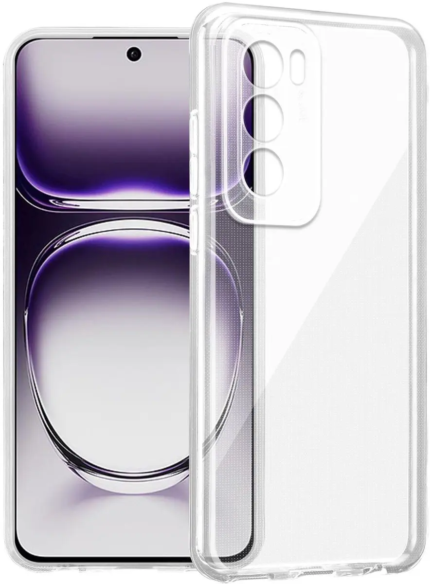 Cadorabo Hoesje geschikt voor OPPO Reno 12 in VOLLEDIG TRANSPARANT Niet-vergelen
