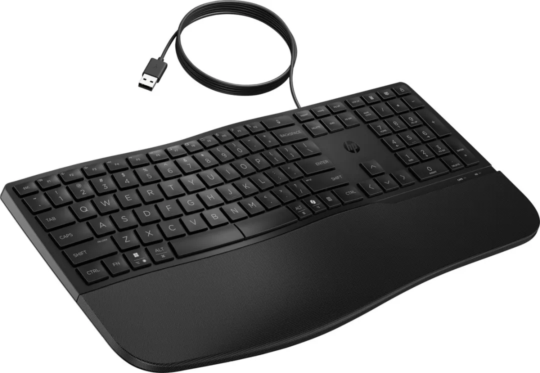 HP 485 Comfort Toetsenbord 8T6M2AA#ABB - 23 Programmeerbare Toetsen - USB - QWERTY - Zwart