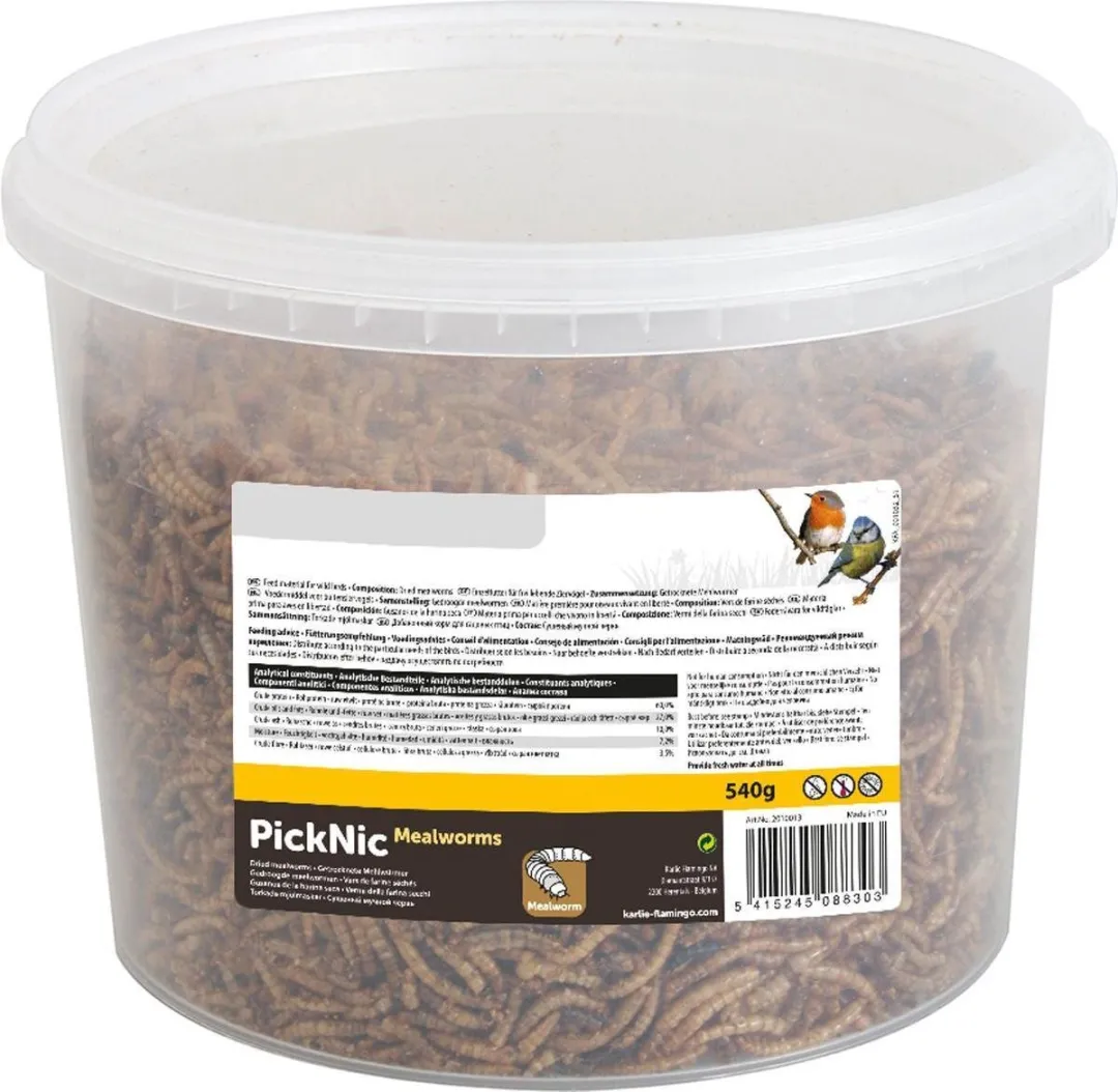 Flamingo Gedroogde Meelwormen 540g