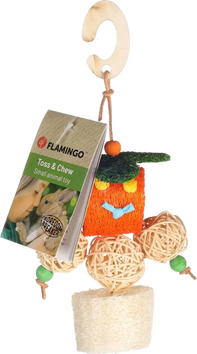 Flamingo Hasan Speelgoed Knaagdier 25cm - Meerkleurig