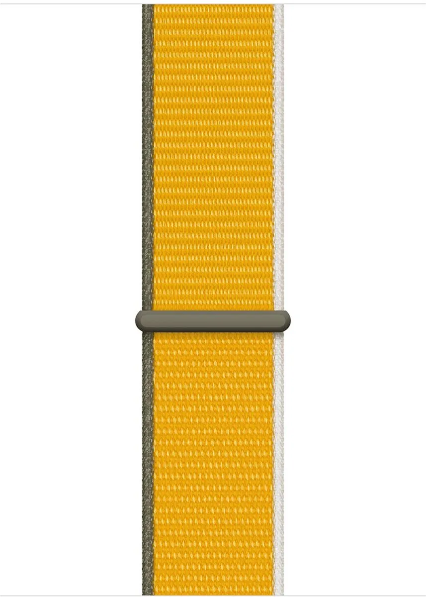Apple Watch Geweven Sportbandje - 44mm - Geel - voor Apple Watch SE/1/2/3/4/5/6