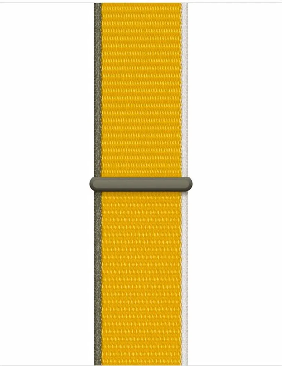 Apple Watch Geweven Sportbandje - 44mm - Geel - voor Apple Watch SE/1/2/3/4/5/6