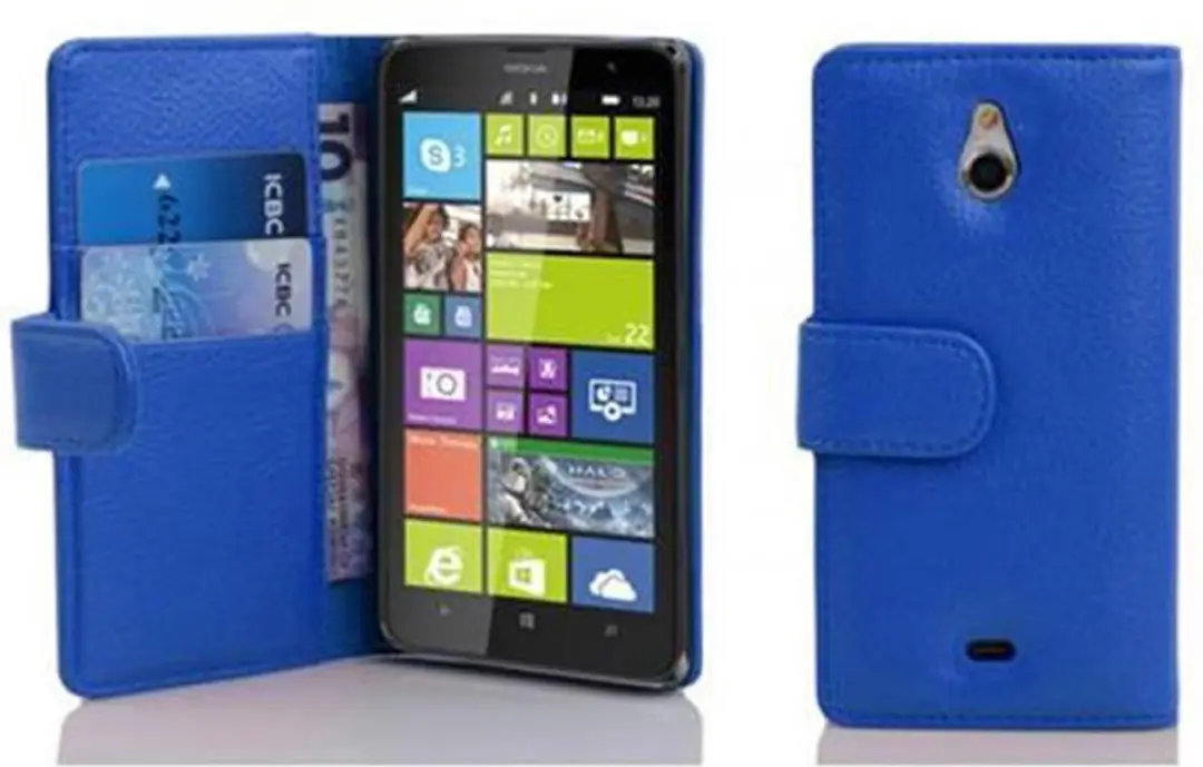 Cadorabo Hoesje geschikt voor Nokia Lumia 1320 in KONINGSBLAUW