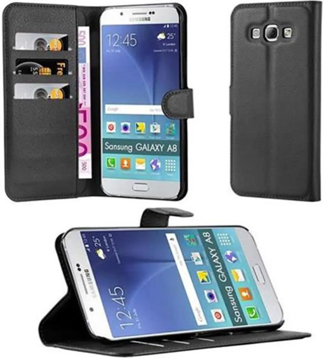 Cadorabo Hoesje geschikt voor Samsung Galaxy A8 2015 in PHANTOM ZWART