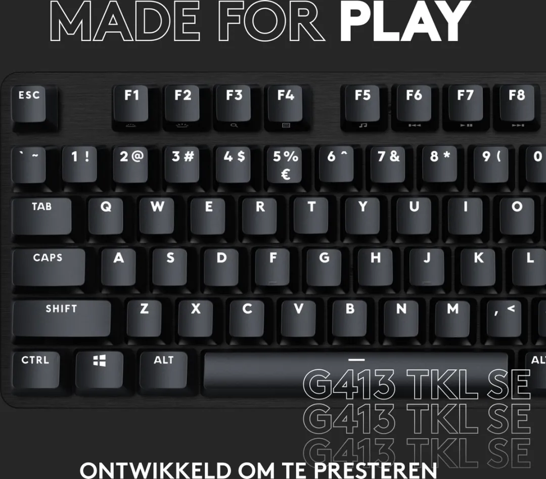 Logitech G G413 TKL Mechanisch Gamingtoetsenbord - Zwart
