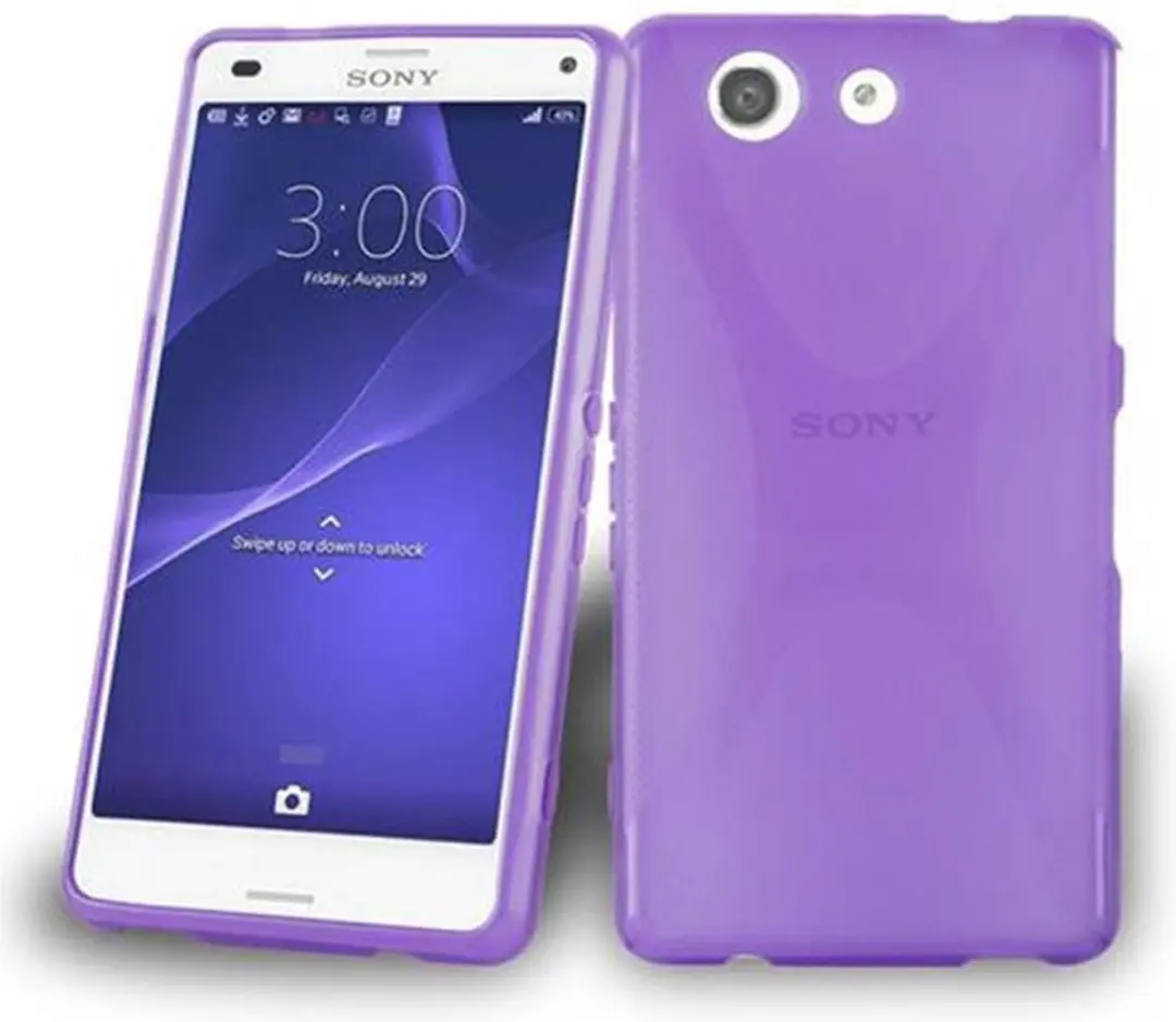 Cadorabo Hoesje geschikt voor Sony Xperia Z4 MINI / Z3 PLUS COMPACT in LILA VIOL