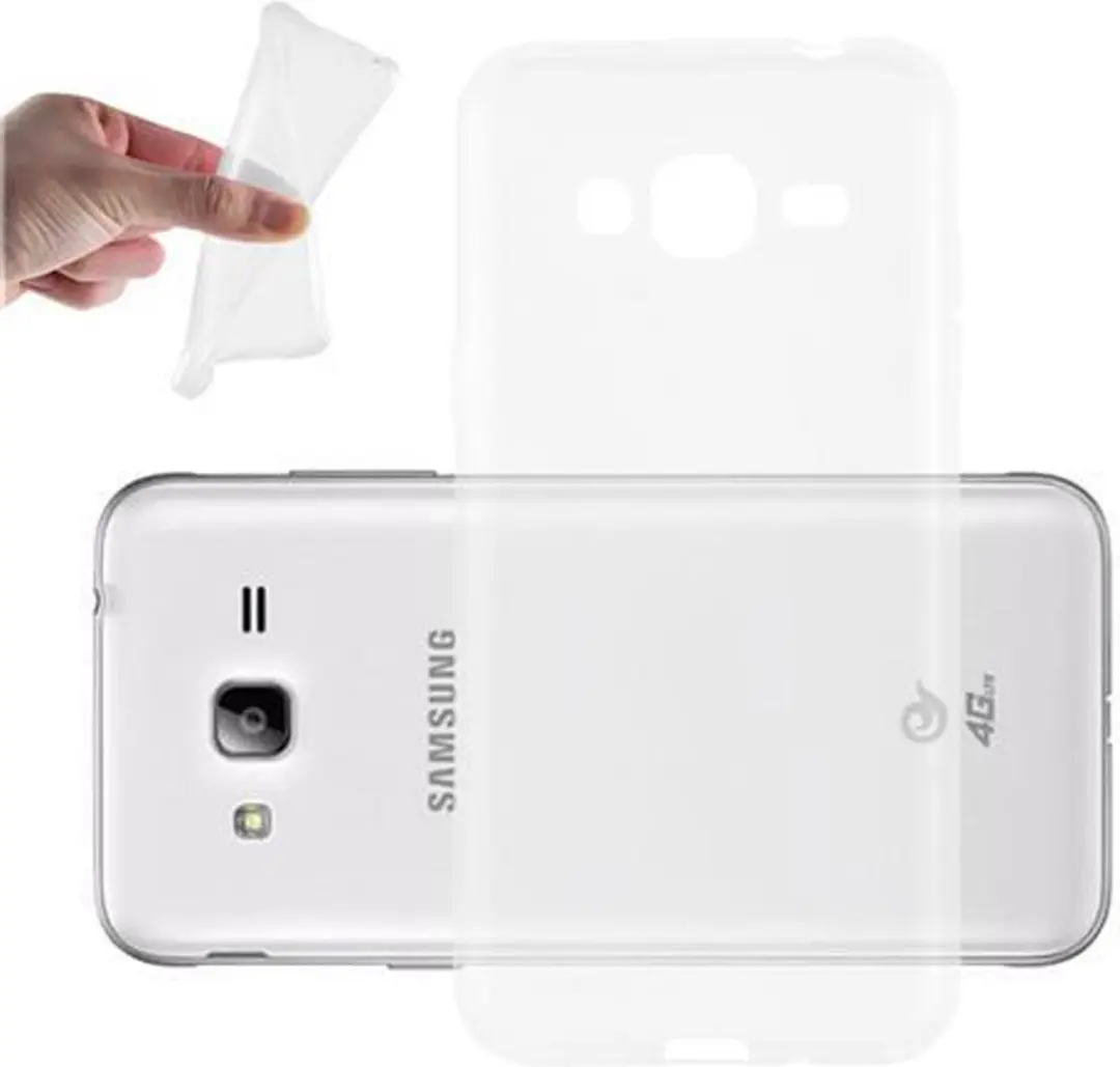 Cadorabo Hoesje geschikt voor Samsung Galaxy J3 2016 in VOLLEDIG TRANSPARANT