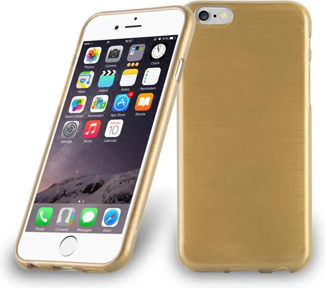 Cadorabo Hoesje geschikt voor Apple iPhone 6 / 6S in GOUD