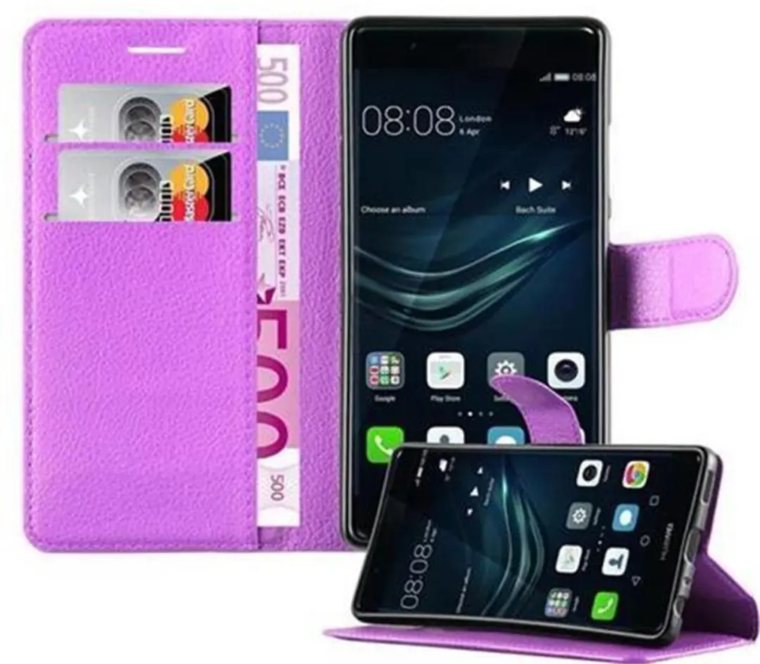 Cadorabo Hoesje geschikt voor Huawei P9 in MANGAAN PAARS
