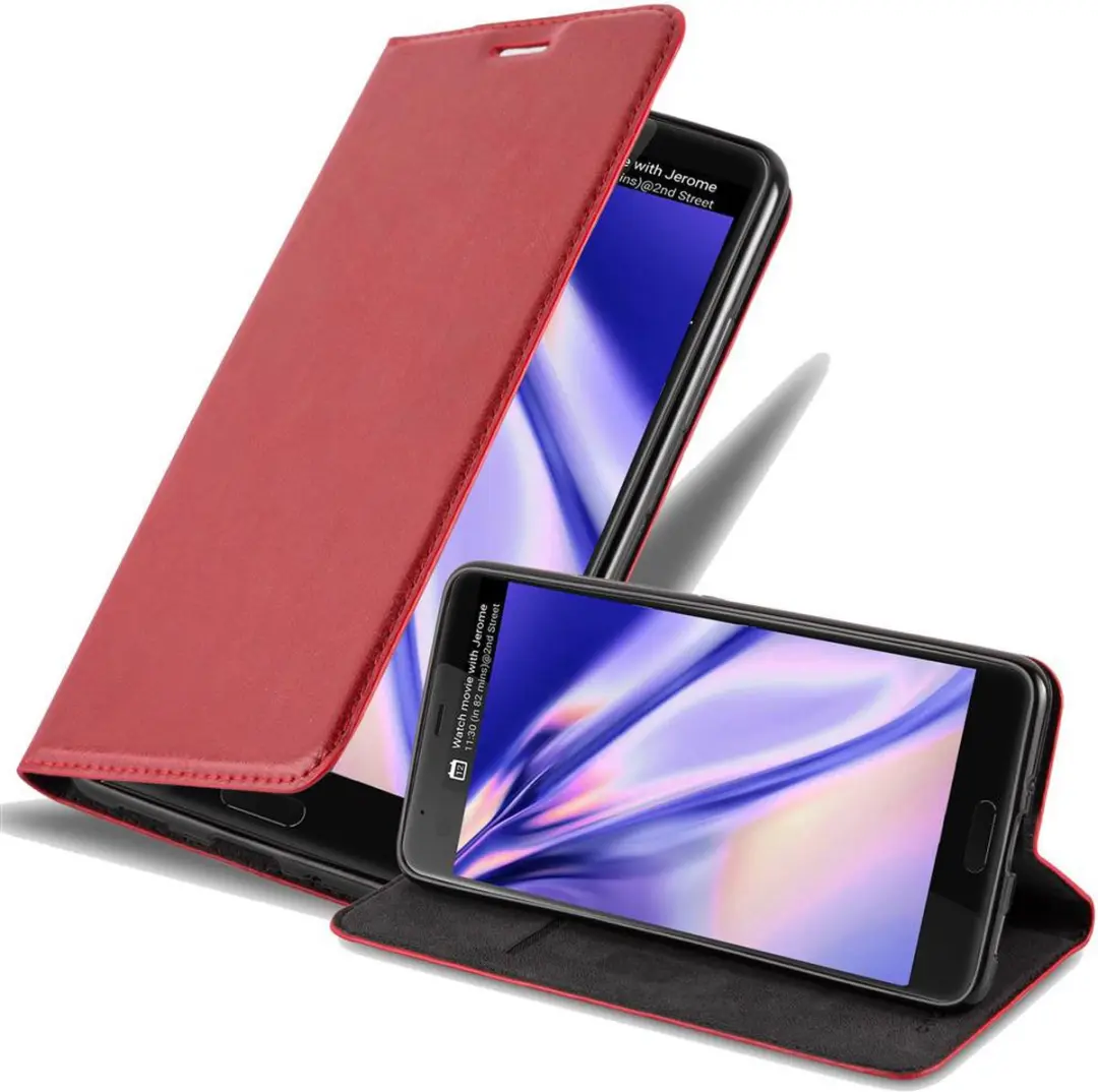 Cadorabo Hoesje geschikt voor HTC U ULTRA in APPEL ROOD