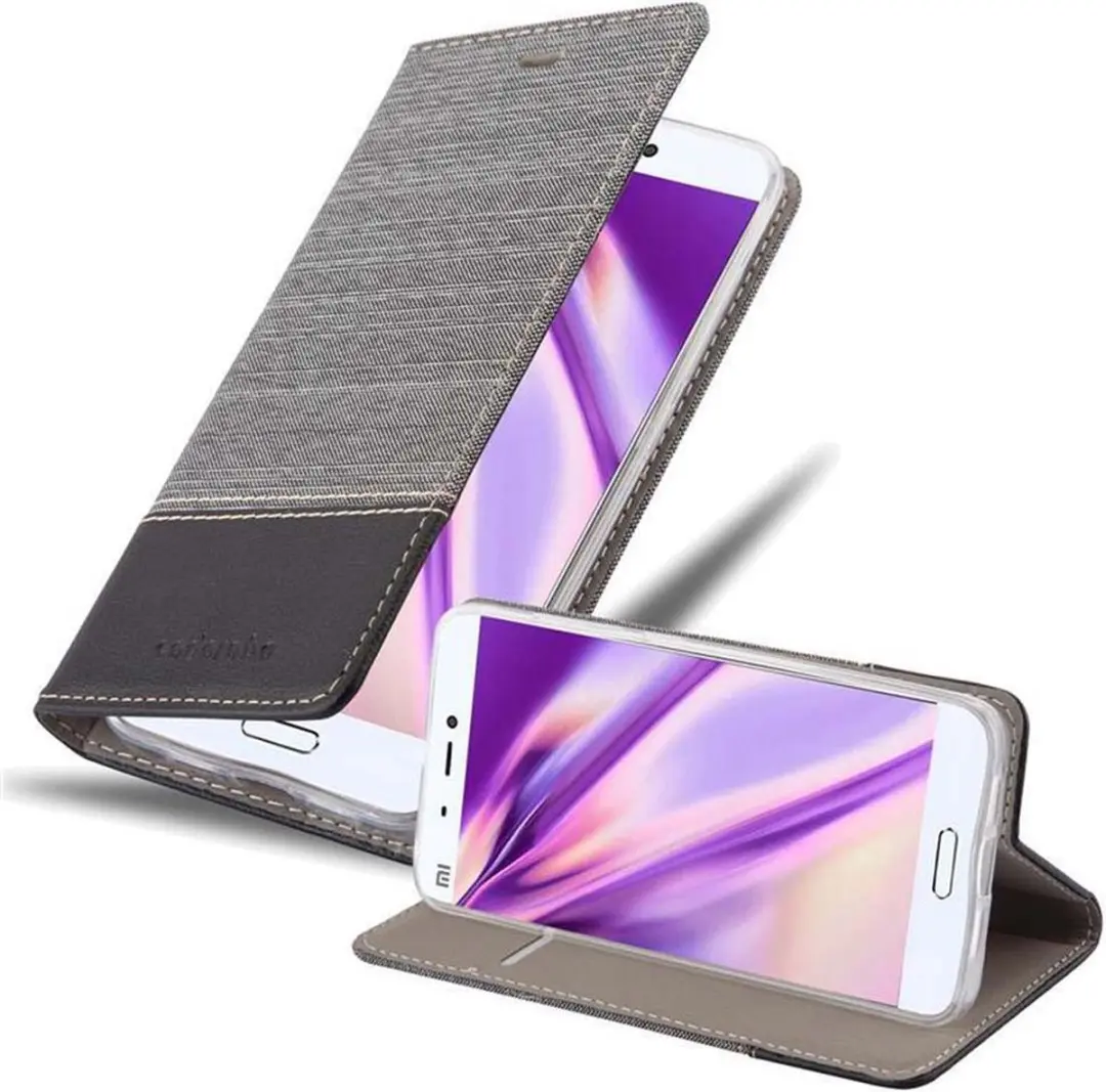 Cadorabo Hoesje geschikt voor Xiaomi Mi 5s in GRIJS ZWART