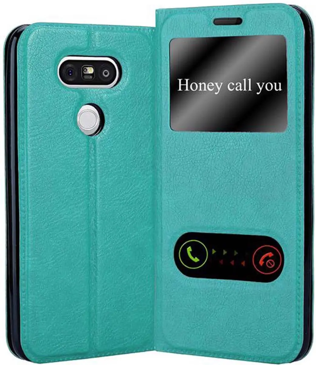 Cadorabo Hoesje geschikt voor LG G5 in MUNT TURKOOIS