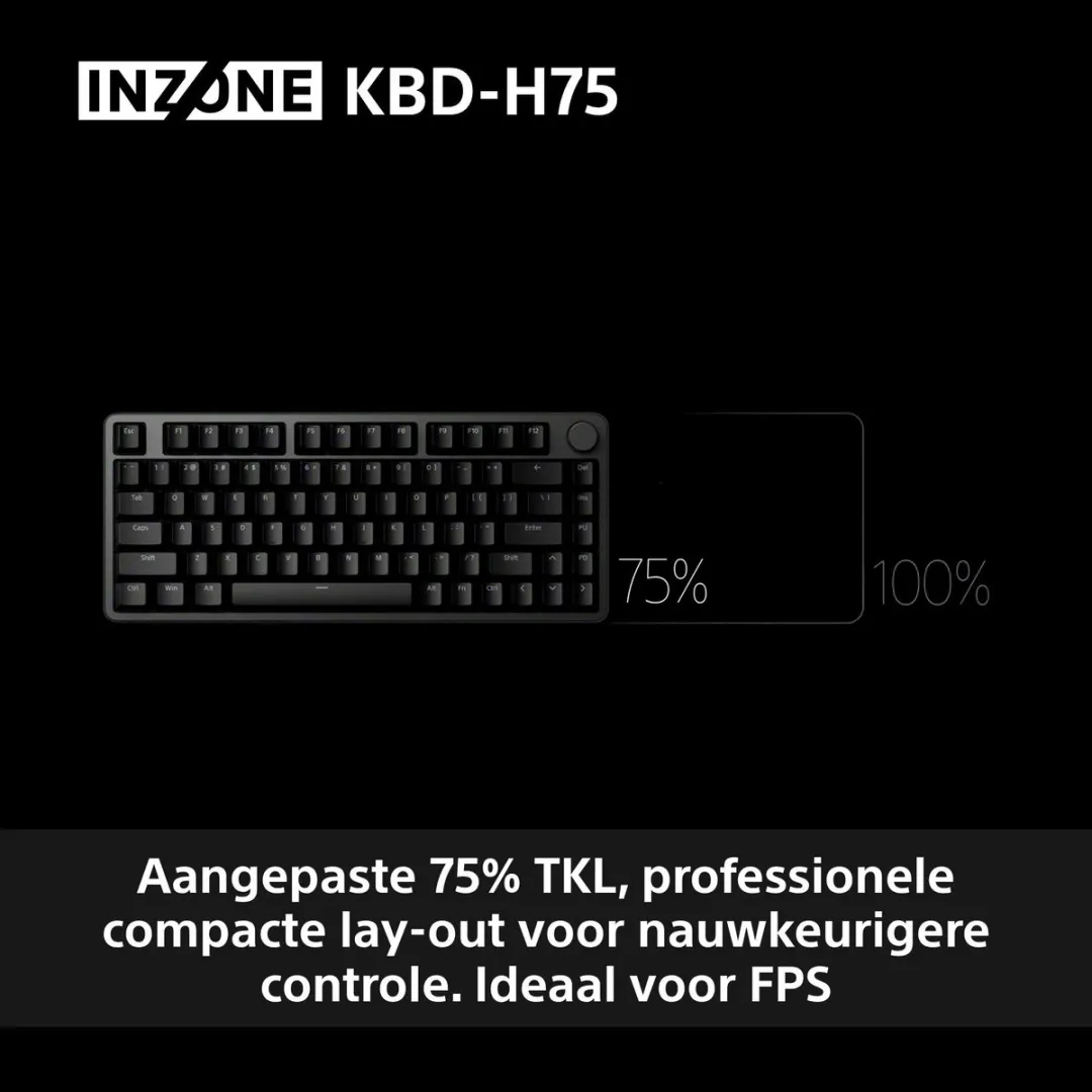 Sony INZONE KBD-H75 – Gaming toetsenbord - QWERTY - US International