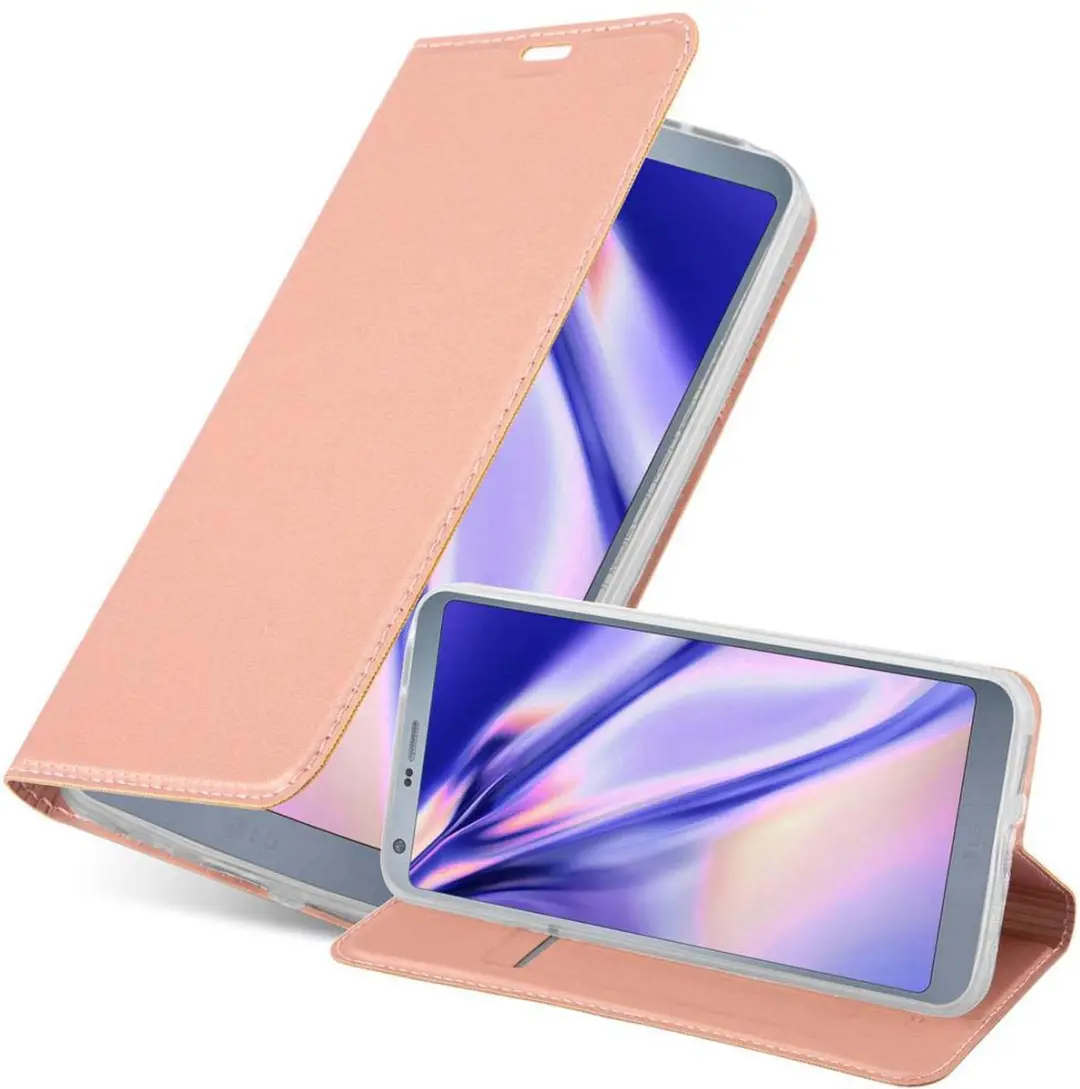 Cadorabo Hoesje geschikt voor LG G6 in CLASSY ROSE GOUD