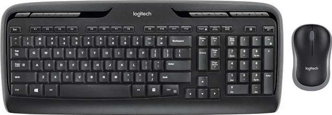 Logitech MK330 Toetsenbord met Muis - 3 Knoppen - Zwart