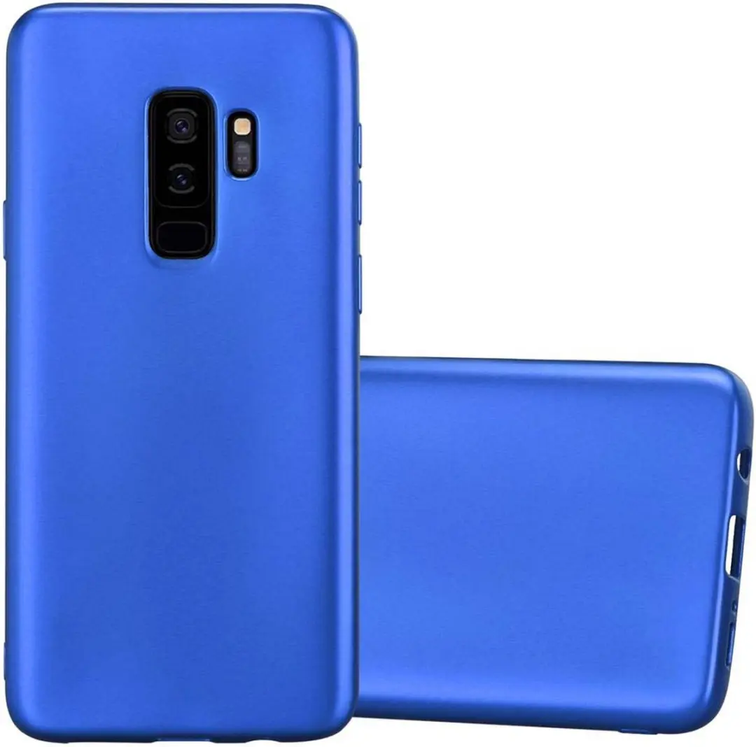 Cadorabo Hoesje geschikt voor Samsung Galaxy S9 PLUS in METAAL BLAUW