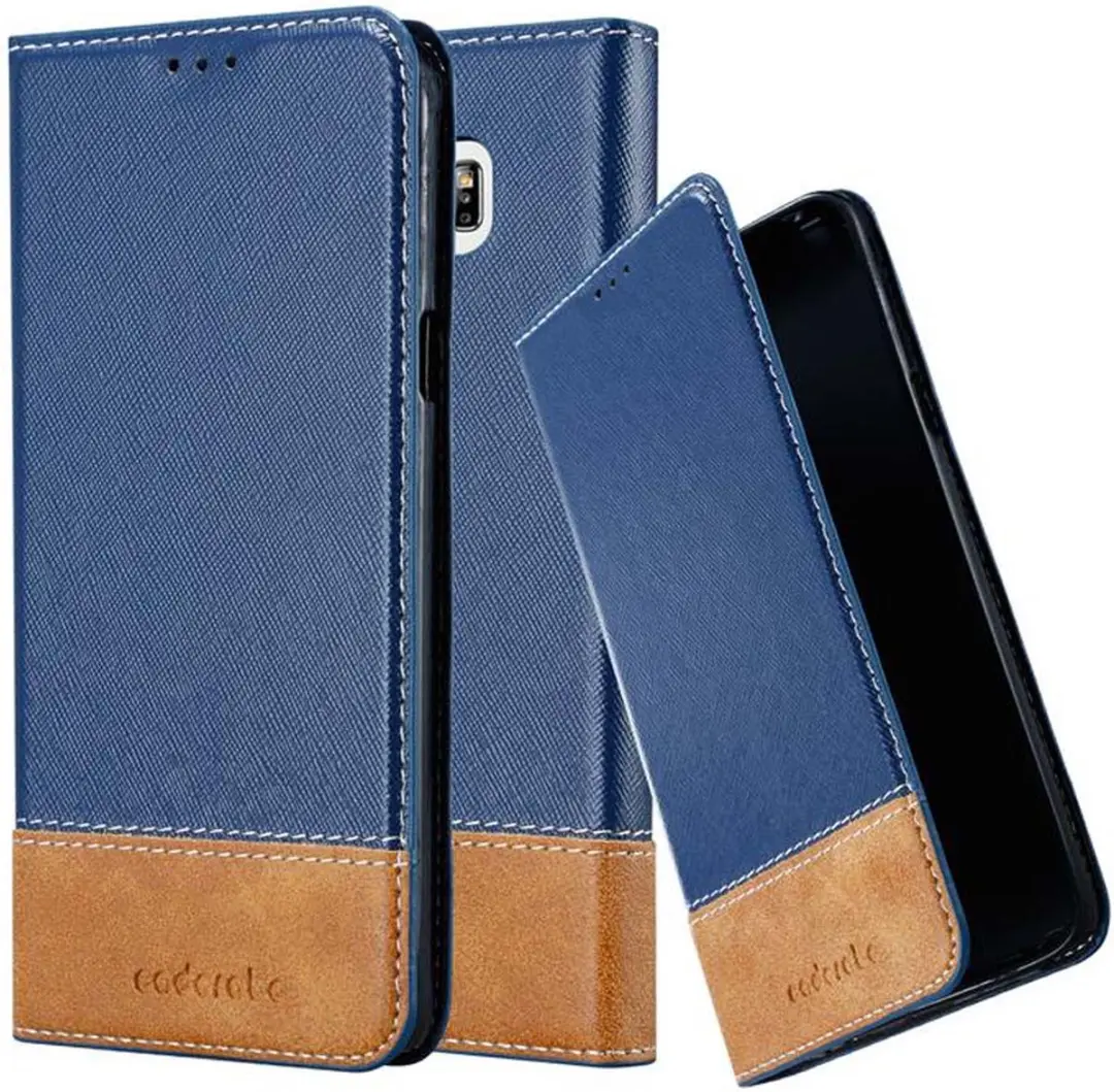 Cadorabo Hoesje geschikt voor Samsung Galaxy NOTE 5 in DONKERBLAUW BRUIN