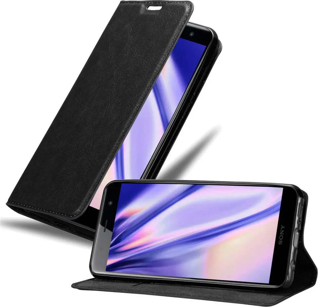 Cadorabo Hoesje geschikt voor Sony Xperia XZ2 PREMIUM in ZWARTE NACHT