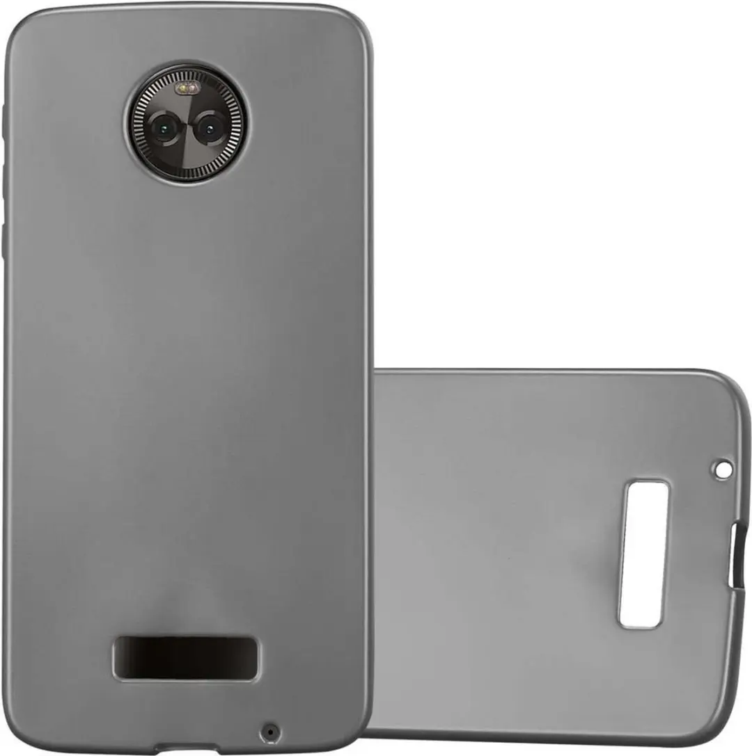 Cadorabo Hoesje geschikt voor Motorola MOTO Z in METALLIC GRIJS