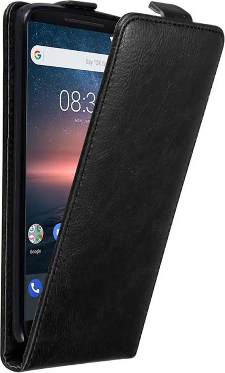 Cadorabo Hoesje geschikt voor Nokia 8 Sirocco in ZWARTE NACHT