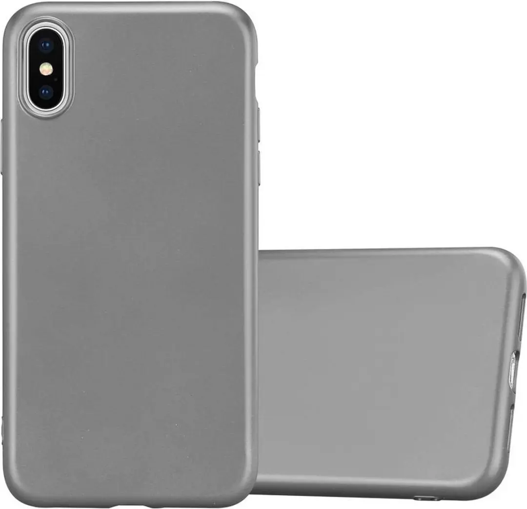 Cadorabo Hoesje geschikt voor Apple iPhone XS MAX in METALLIC GRIJS