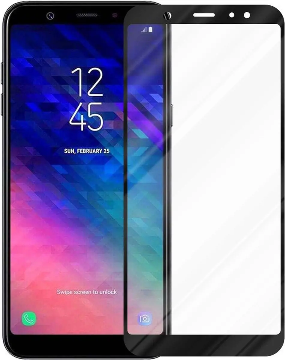 Cadorabo Volledig scherm pantserfolie geschikt voor Samsung Galaxy A6 2018 in TR