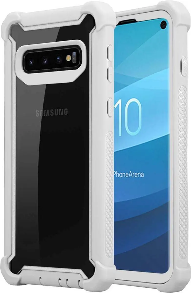 Cadorabo Hoesje geschikt voor Samsung Galaxy S10 PLUS in BERK GRIJS