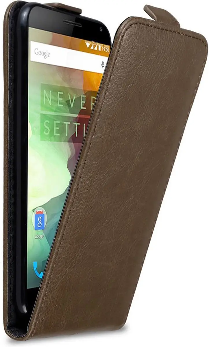 Cadorabo Hoesje geschikt voor OnePlus 2 in KOFFIE BRUIN