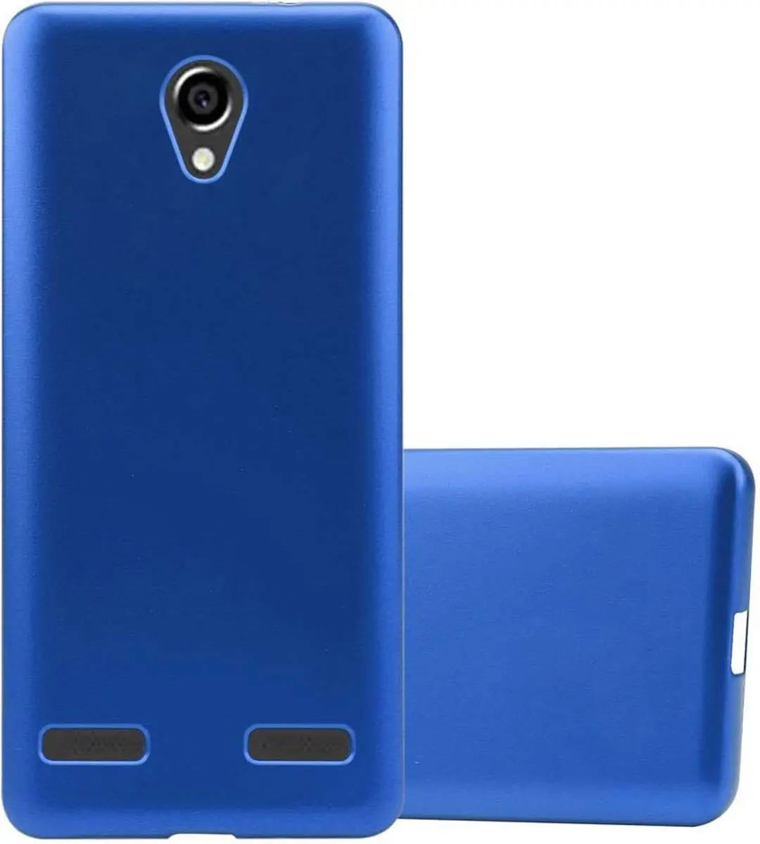 Cadorabo Hoesje geschikt voor ZTE Blade L7 in METAAL BLAUW