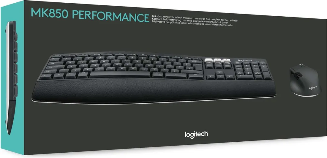 Logitech MK850 Toetsenbord - Zwart - Universeel RF + Bluetooth