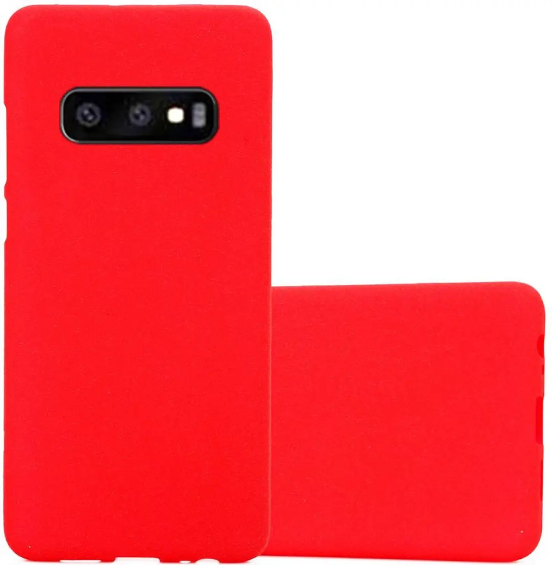 Cadorabo Hoesje geschikt voor Samsung Galaxy S10e in FROST ROOD