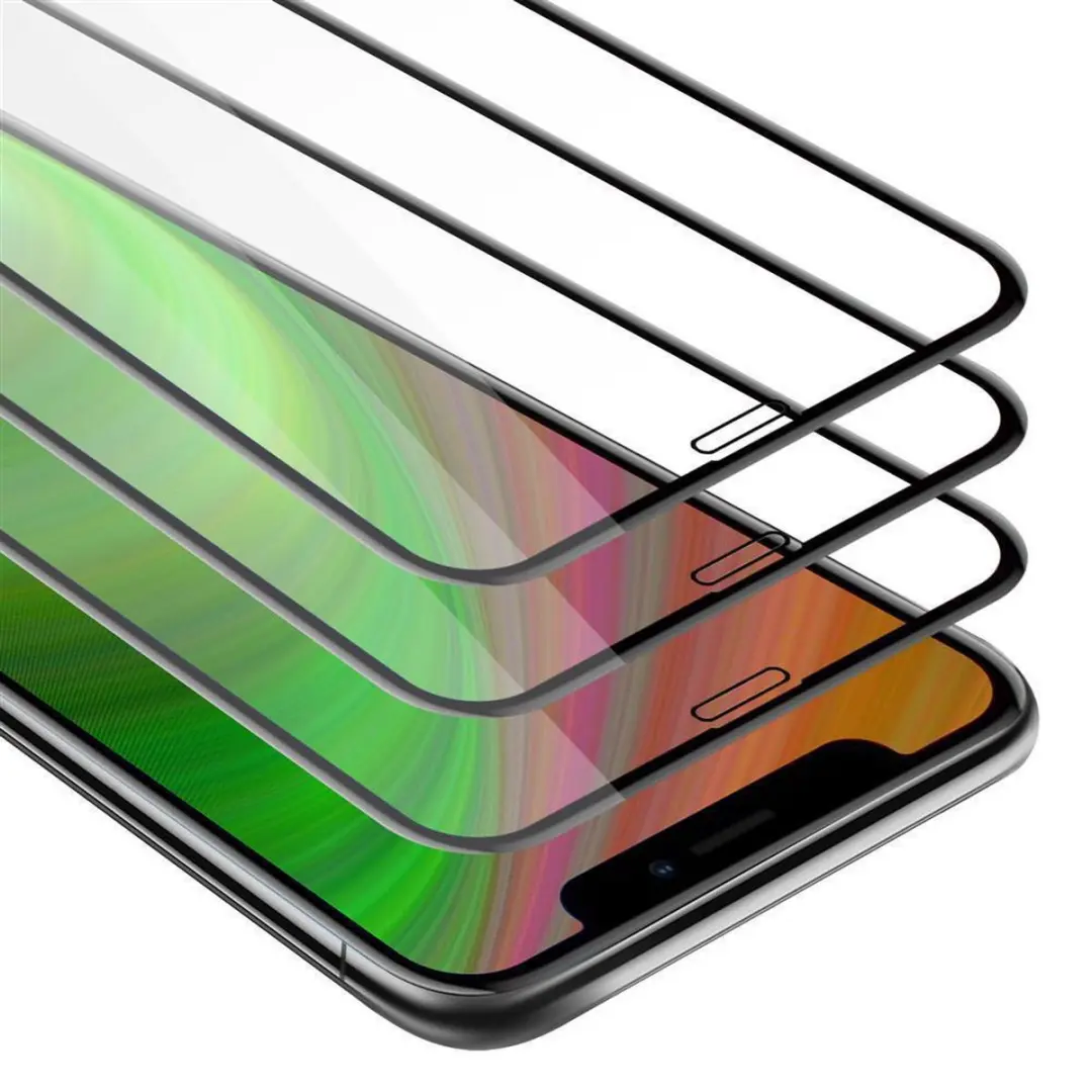 Cadorabo 3x Screenprotector geschikt voor Apple iPhone XS MAX Volledig scherm pa