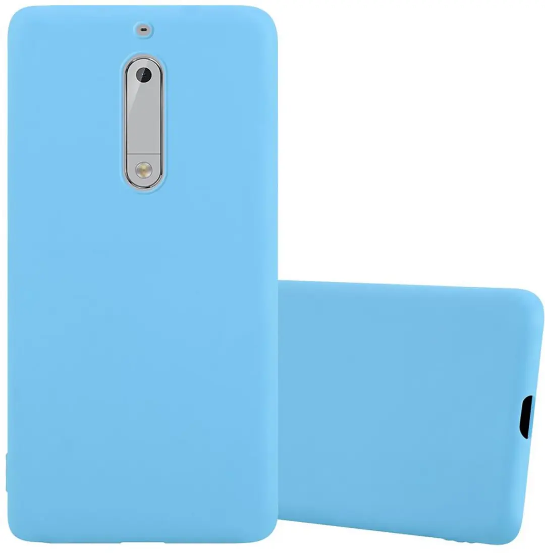 Cadorabo Hoesje geschikt voor Nokia 5 2017 in CANDY BLAUW