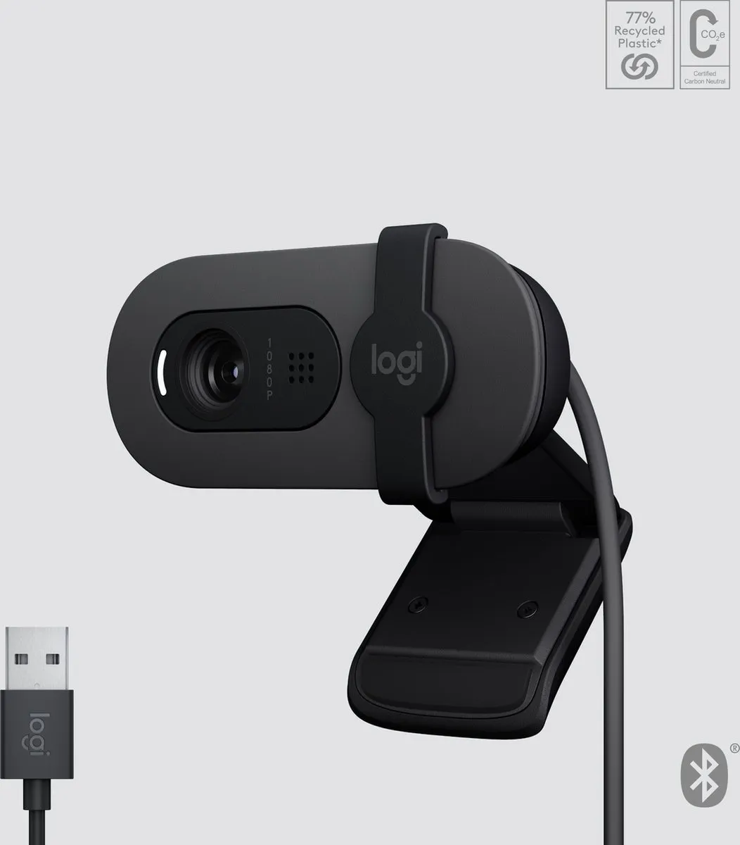 Logitech BRIO 105 Webcam 1080p - Zwart