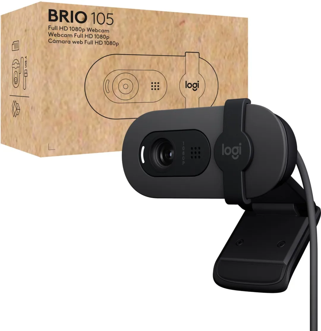 Logitech BRIO 105 Webcam 1080p - Zwart