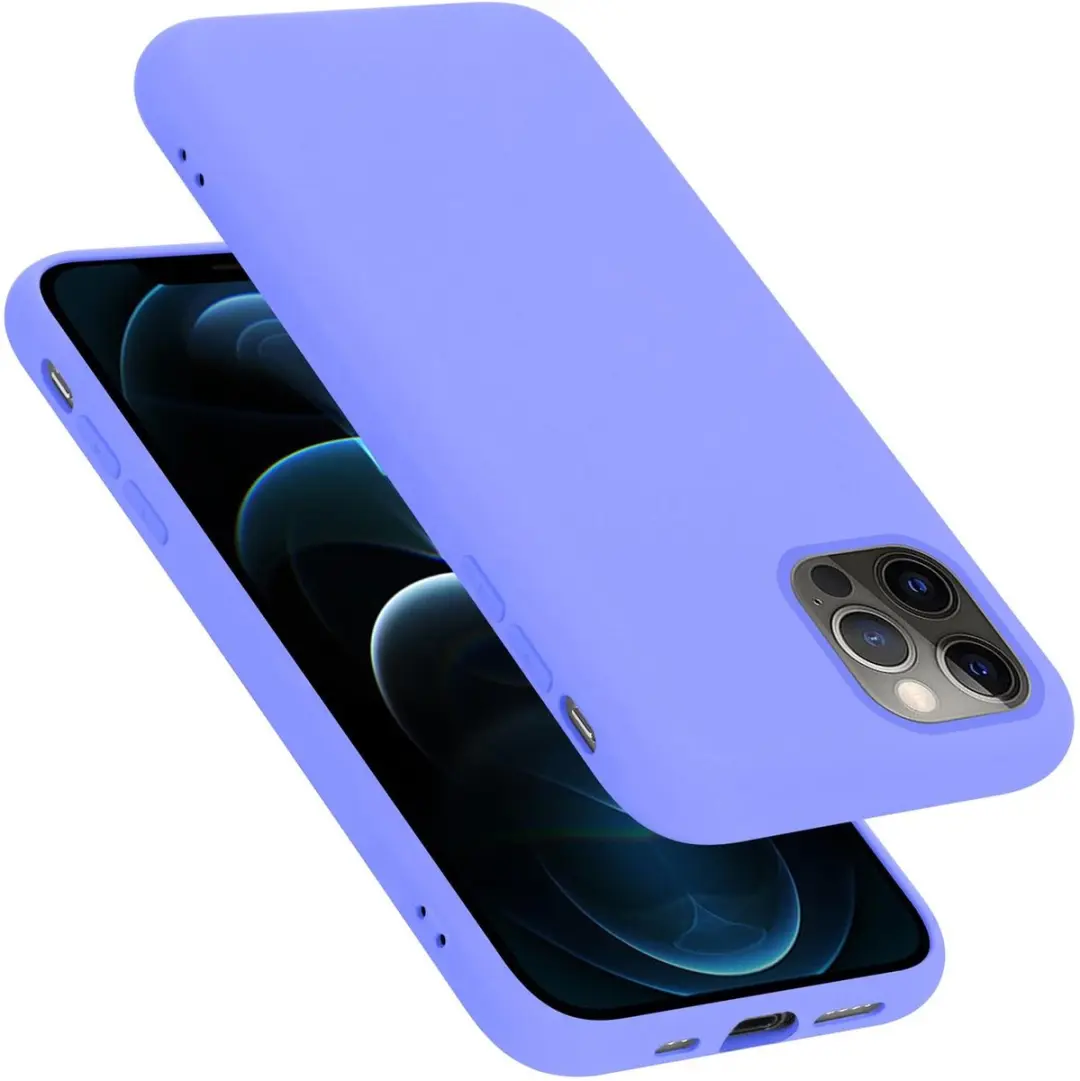 Cadorabo Hoesje geschikt voor Apple iPhone 12 PRO MAX in LIQUID LICHT PAARS