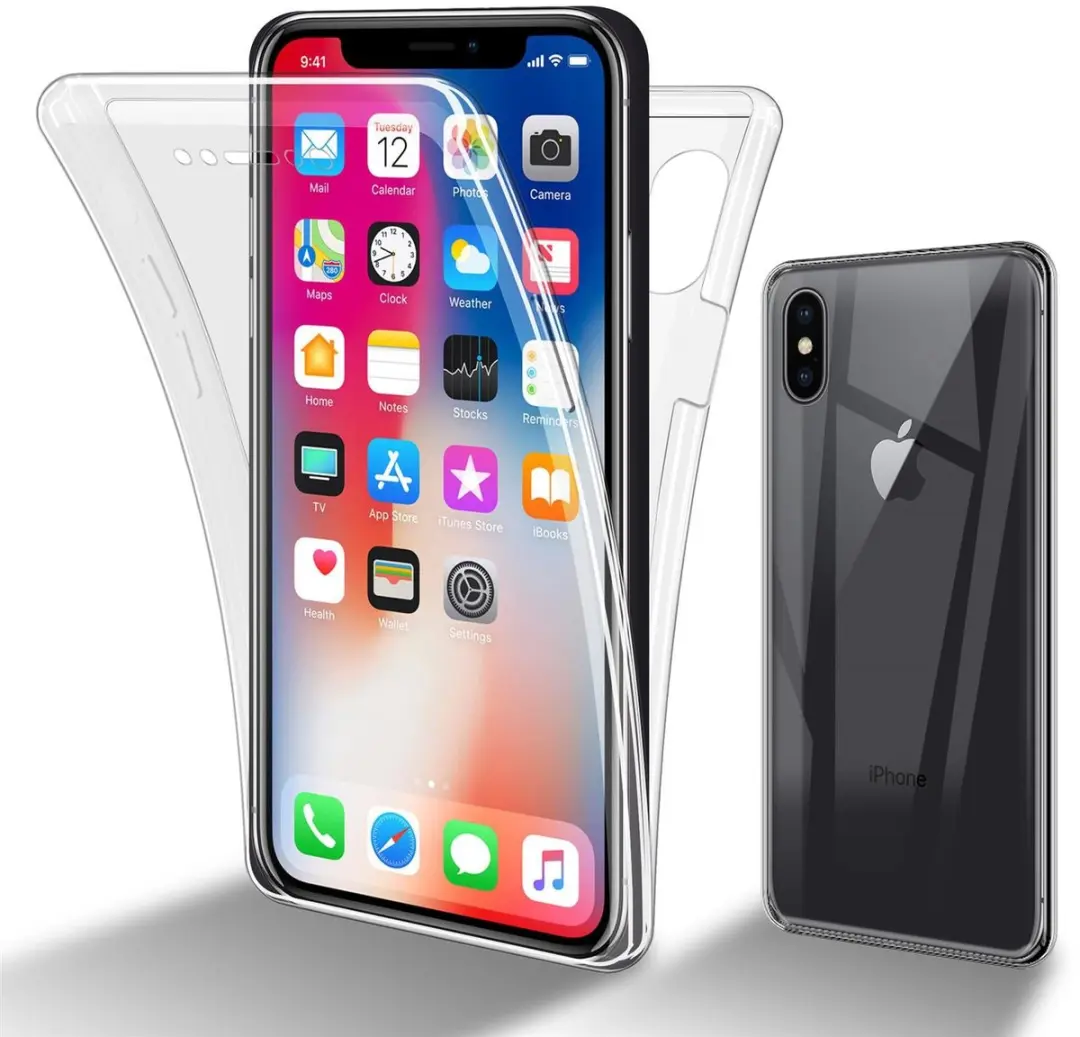 Cadorabo Hoesje geschikt voor Apple iPhone X / XS in TRANSPARANT