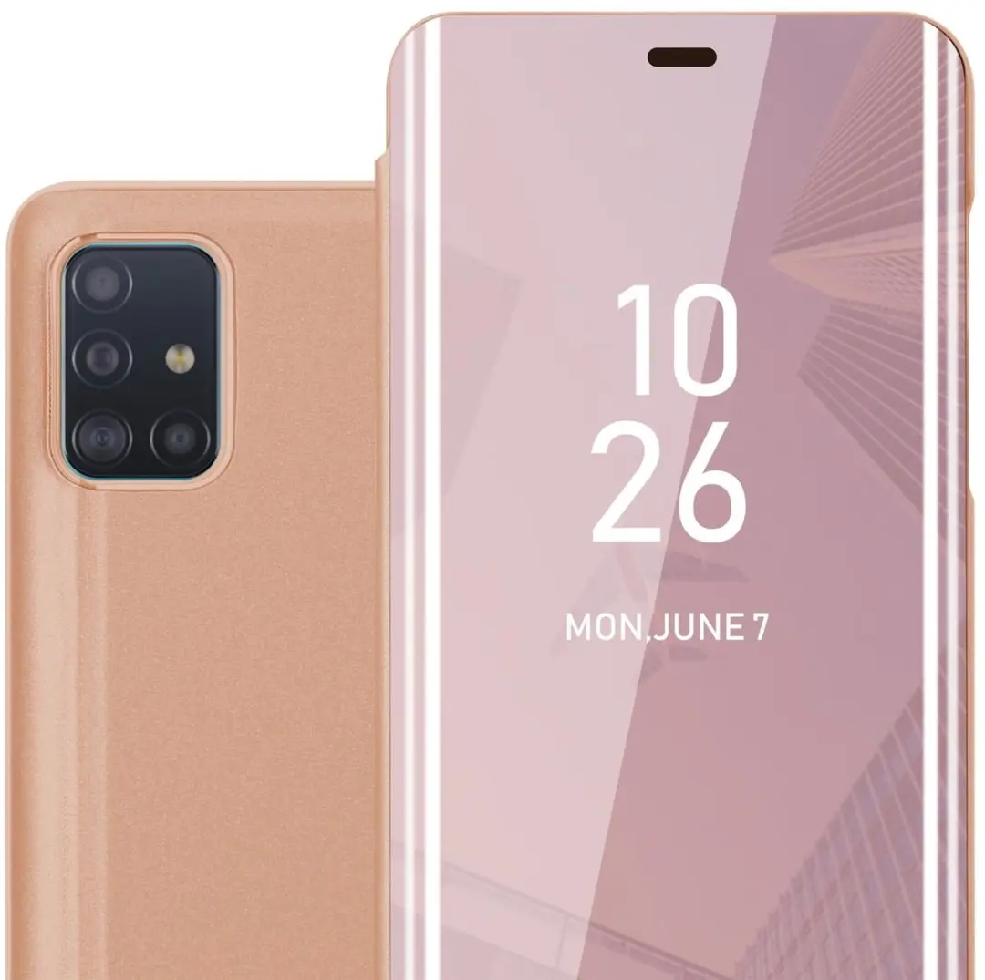 Cadorabo Hoesje geschikt voor Samsung Galaxy A51 4G / M40s in KUNZIET ROZE