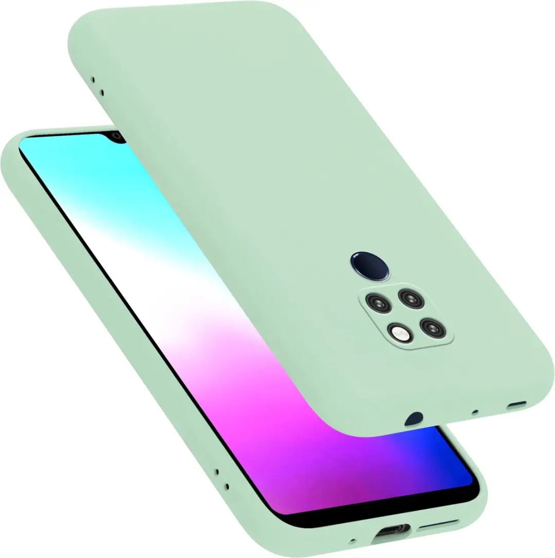 Cadorabo Hoesje geschikt voor Huawei MATE 20 in LIQUID LICHT GROEN